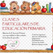 Doy clases de todas las asignaturas de Educación Primaria (refuerzo educativo, apoyo escolar...)